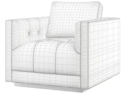 Kiera Swivel Chair in Various Colors Low-poly 3D model