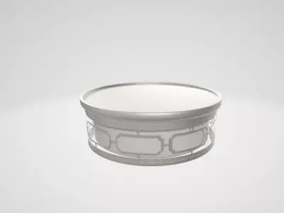 LED ceiling lamp Low-poly 3D model