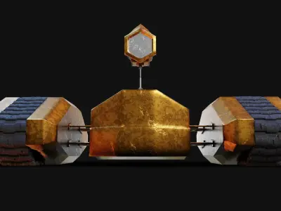 Sentry Punk Low-poly 3D model