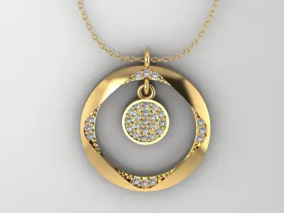 Pendant P105 3D Print Model 3D print model