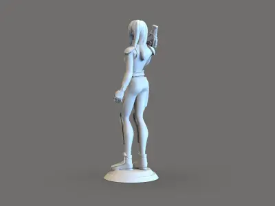 Sci fi girl  3D print model