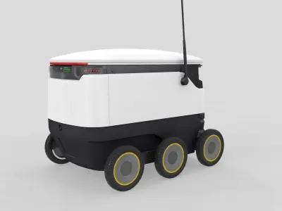 Delivery Robot Starship 3D model