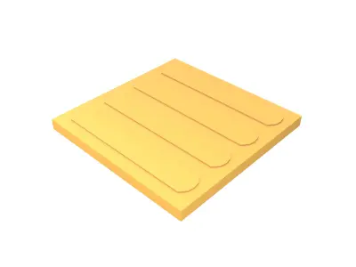 Pedestrian Paving Bricks v1 001 Low-poly 3D model