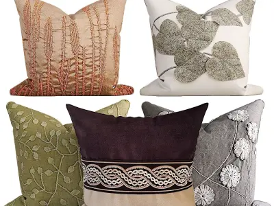 50 Decorative set pillow 500-549 3D model
