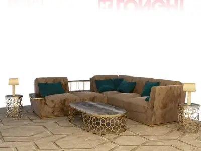 longhi  nobu sofa 3D model