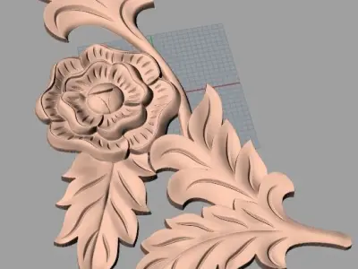 Artcam 3D relief STL models for CNC woodworking E131 3D model