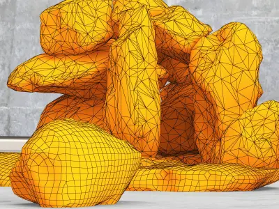 Rock stone collection n10 3D model