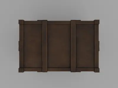 Reinforced shipping crate 3D model