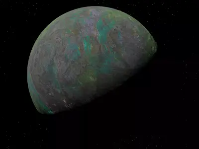 alien moon 001 Low-poly 3D model