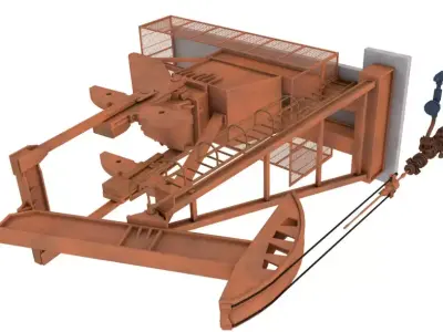 Oil Pump Jack 3D model