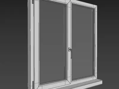 uPVC Window Generator v2 with 16 style 3D model