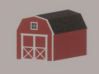 Barn Shed 3D model