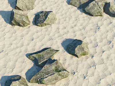 Rock and Sand 3D model