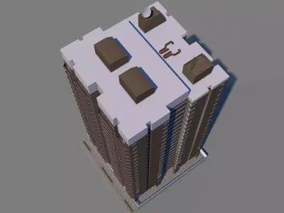 Residential Building dalle 025 3D model