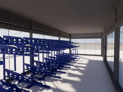 Secured Bike Storage 3D model