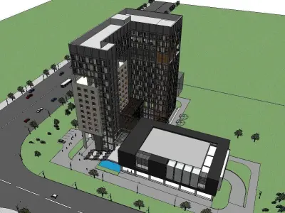 vacation spot-Resort-Fashion Leisure Hotel-0252 3D model