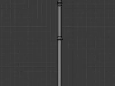 street light Low-poly 3D model