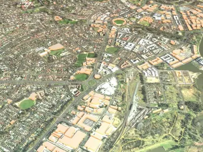 Cityscape Canberra  Australia 3D model