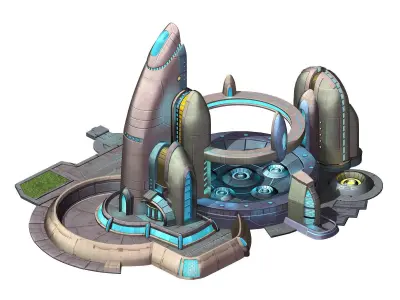 City State Building - Fleet Battery Generator 01 3D model