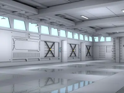 Sci Fi Room Interior  3D model