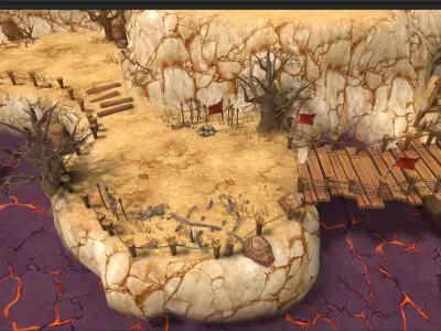 Casual RPG Environment 06 Low-poly 3D model