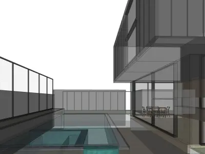3D Modelling and Lumion 10 Scene Black House 3D Package 3D model