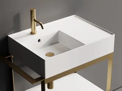 Scarabeo Ceramiche Solid Vanity Unit Set 5 3D model