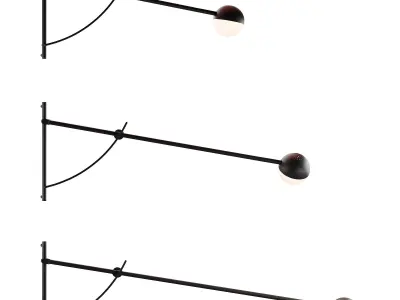 355 lighting fixtures 27 Northern Balancer wall lamp by Yuue 3D model