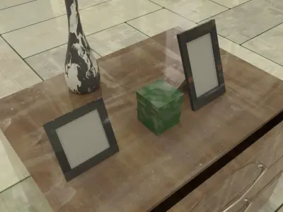 Drawers 4 with bonus objects 3D model