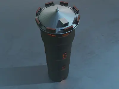 Tower - Restoration 3D model