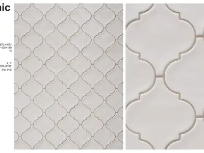 Arabesque Lantern Tile in Straight Set Texture