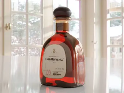 Tequila Bottle 01 3D model