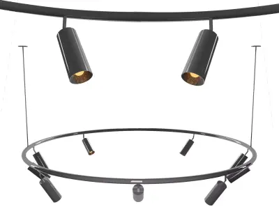 Round light 3D model