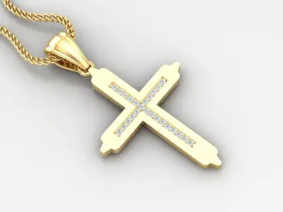 Cross Light Gold 4CP035 3DM STL 3D print model purchase