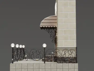 Entrance group cafe 3D model