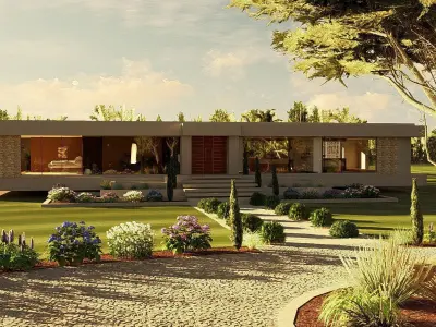 Modern Minimalist Villa 3D model