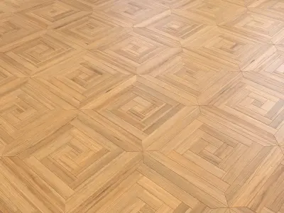 Parquet - Laminate - Wooden floor 2 in 1 Low-poly 3D model 2