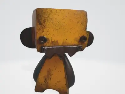 Rusty Cartoon Robot 3D Model 3D model