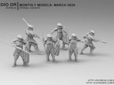 Eternal Knights 3D print model