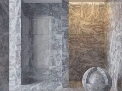 Marble wall 88 3D model