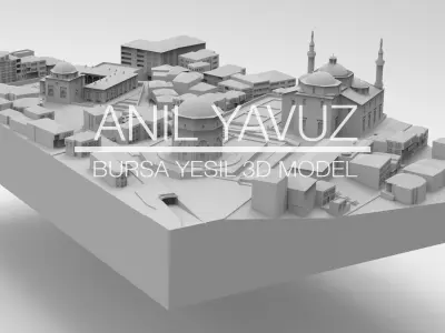 Bursa Yesil District 3D Model - Bursa Yesil Mahallesi 3B Model 3D print model