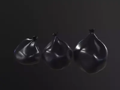 Trash Bag Set 3D Model Low-poly 3D model