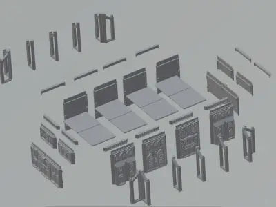 MODULAR GOTHIC BUILDING TERRAIN MAKER 8 - 10MM SCALE 3D print model