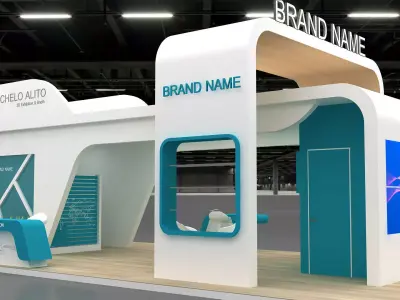 3d exhibition stand 3D model