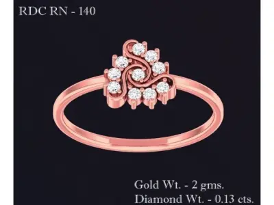 Women Ring 3D print model 52