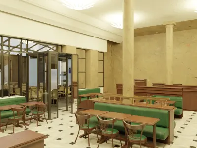 les deux magots 3D model