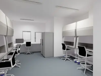 laboratory molecular biology PCR 3D model