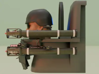 missile skibidi toilet 3D model