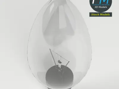 Candle Light Bulb 3D model by francescomilanese