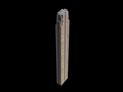 220 Central Park South - NYC Low-poly 3D model